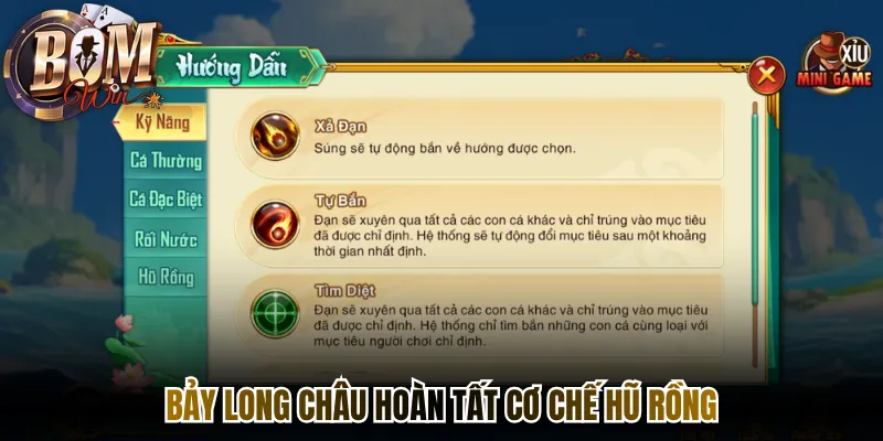Bảy long châu hoàn tất cơ chế Hũ Rồng